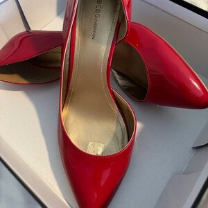 BCBGeneration - Lenny Smooth Soft Patent pumps - tomato - size 9.5